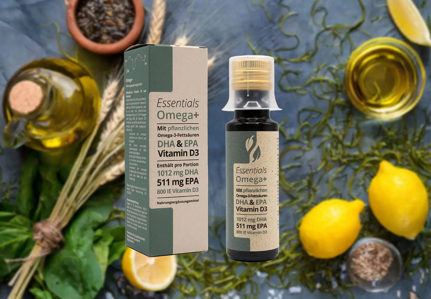 Omega+ Öl – hochkonzentriert mit DHA, EPA & Vitamin D3