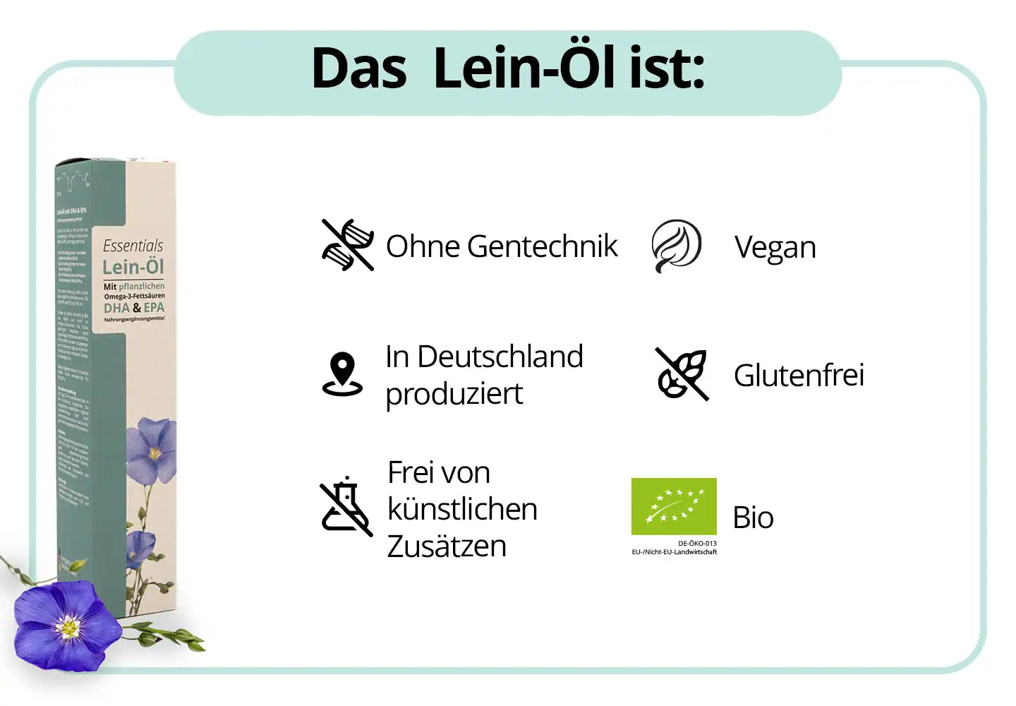 Lein-Öl mit DHA & EPA