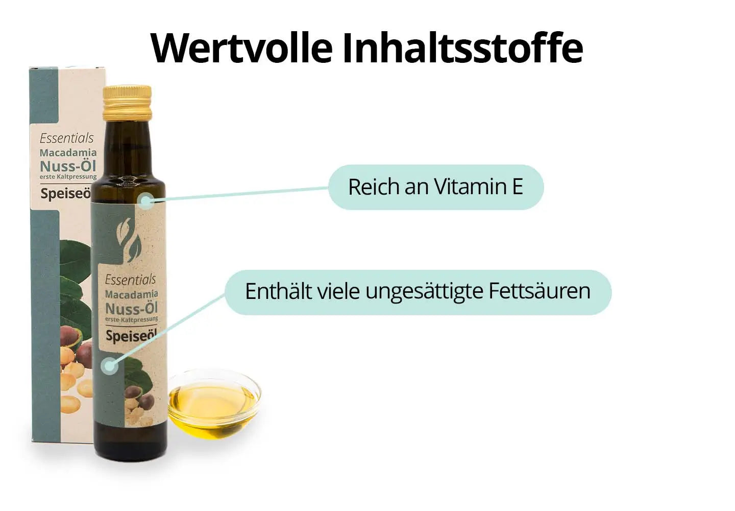 Bio Macadamianussöl (250 ml) kaltgepresst