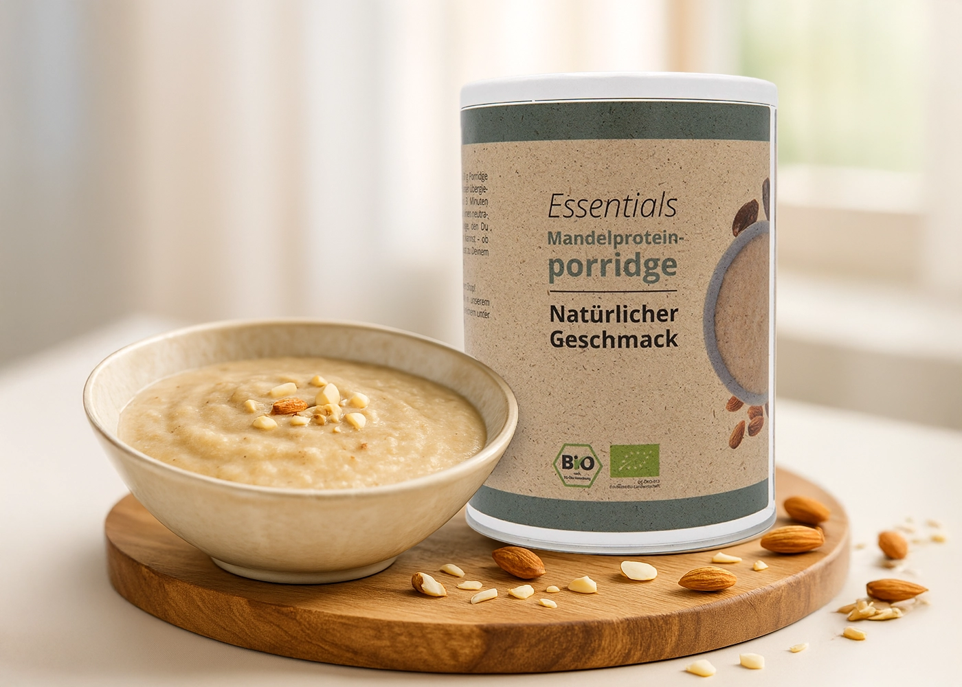 Mandel-Protein-Porridge - Natürlicher Geschmack