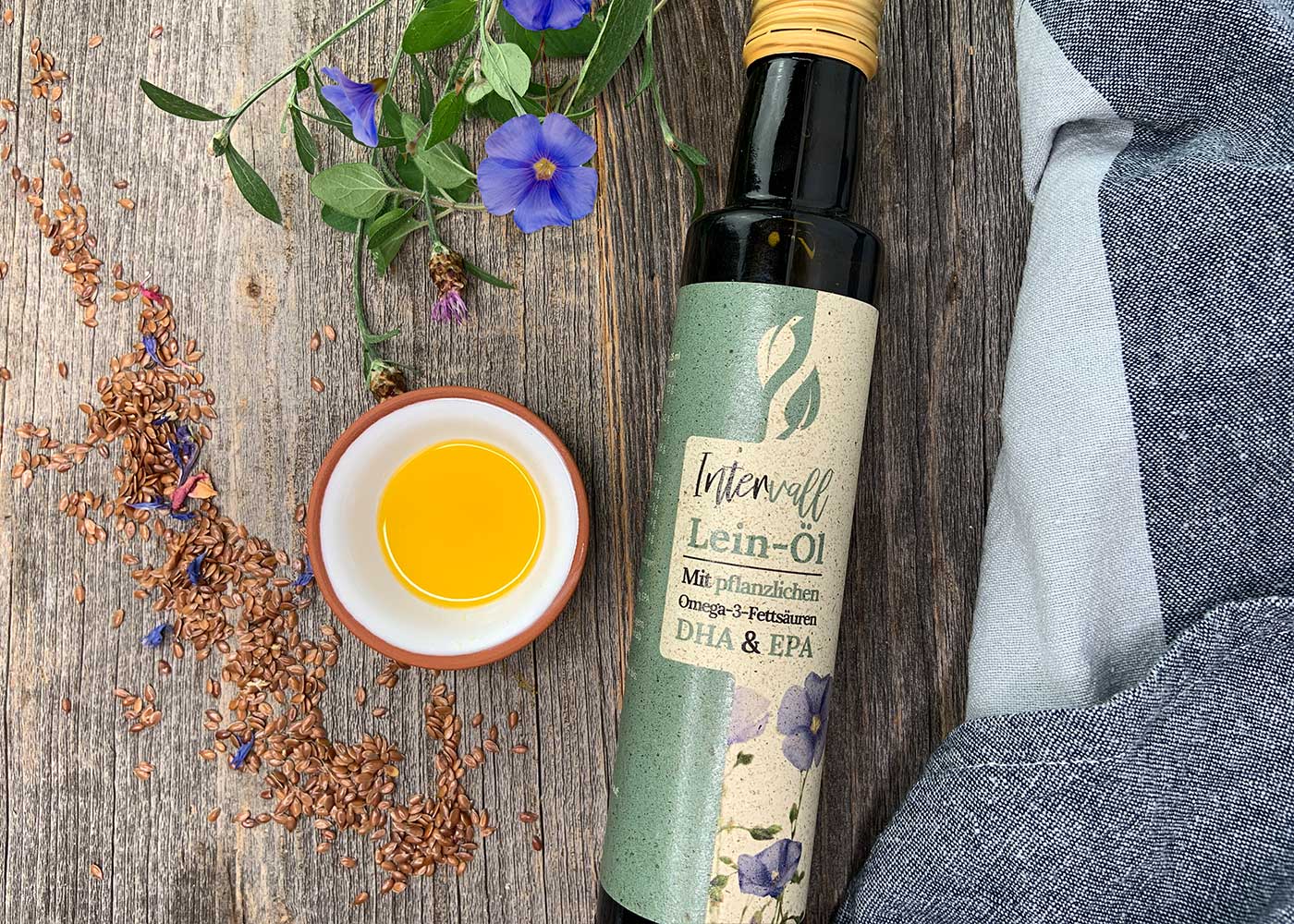 Linseed oil with DHA & EPA: Our popular linseed oil