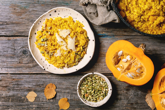 Rezept - Kürbis-Risotto für den Herbst (352 Kcal)