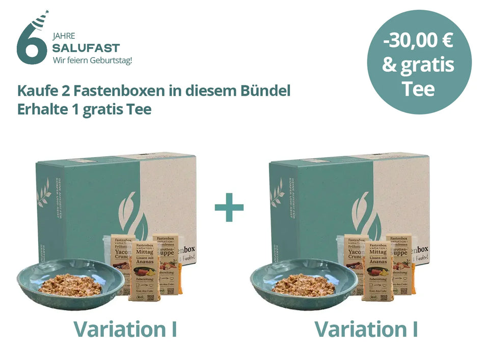 Geburtstags-Bündel: 2x Fastenbox + 1x gratis Tee