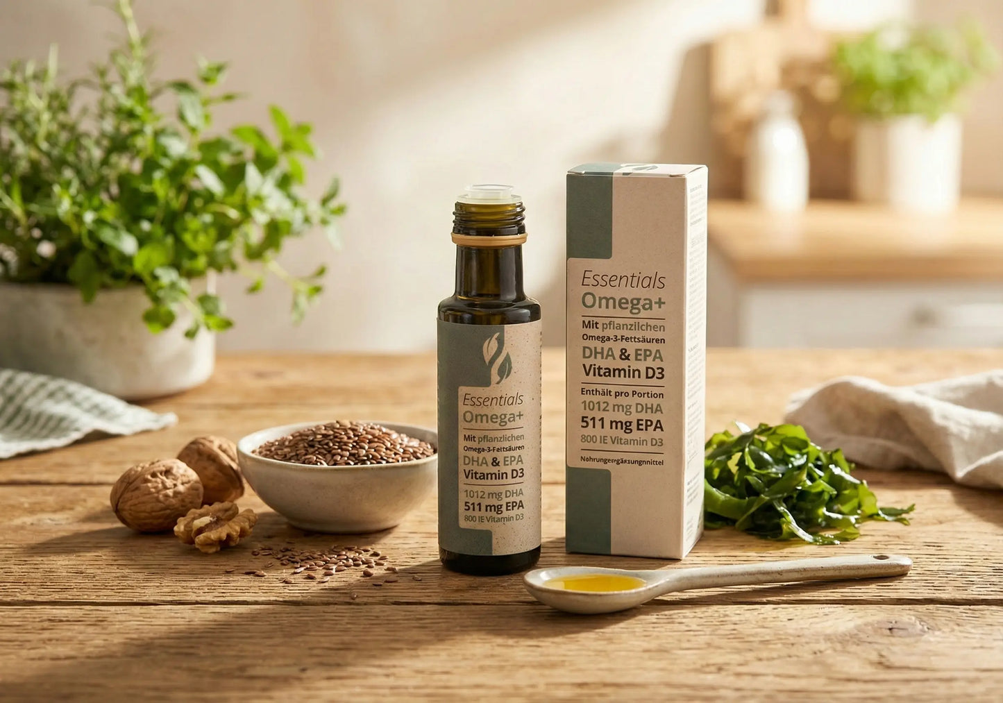 Omega+ Öl – hochkonzentriert mit DHA, EPA & Vitamin D3