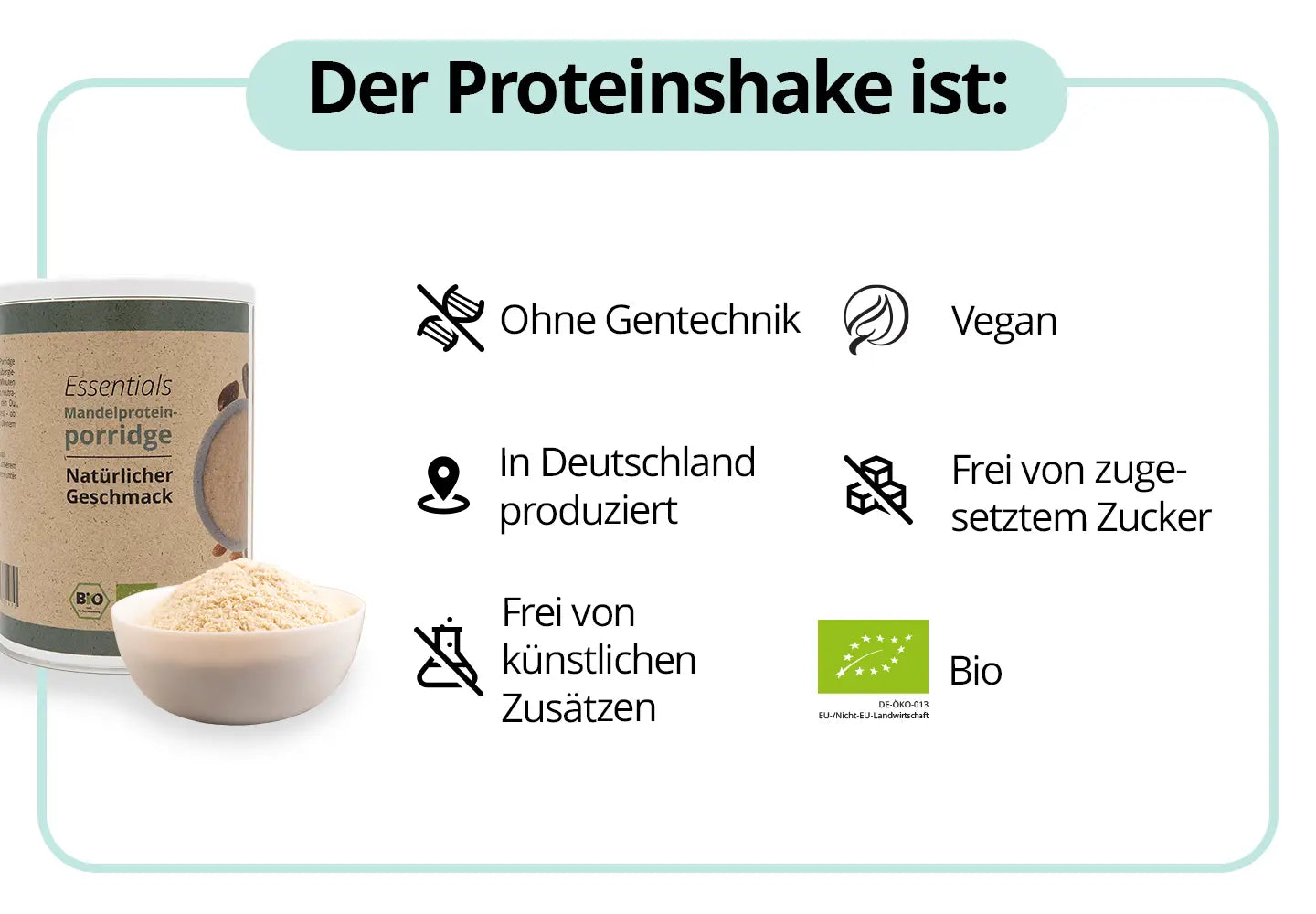 Mandel-Protein-Porridge - Natur 350g