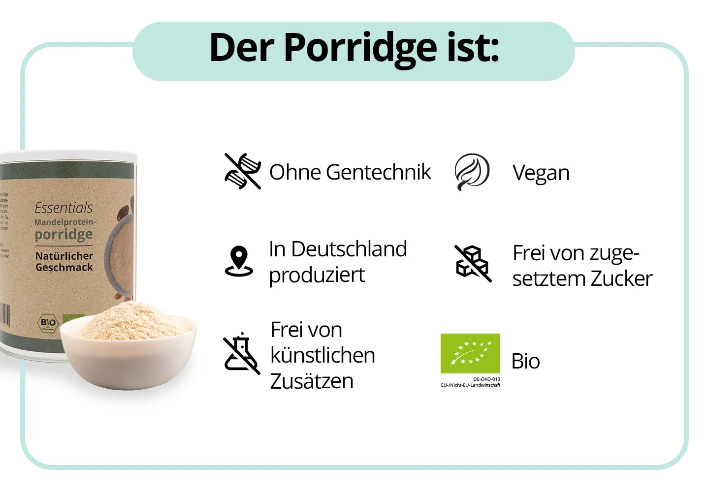 Mandel-Protein-Porridge - Natur 350g