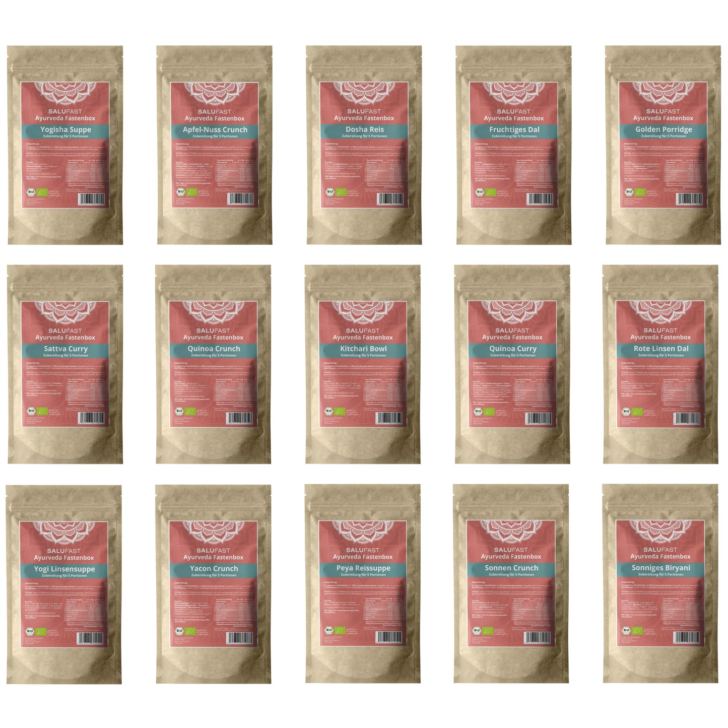 Maxi-Pack Fastenbox Ayurveda - für 5 Personen