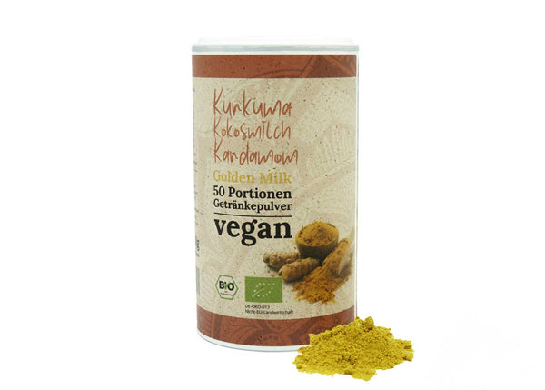 Bio Golden Milk mit Gewürzen